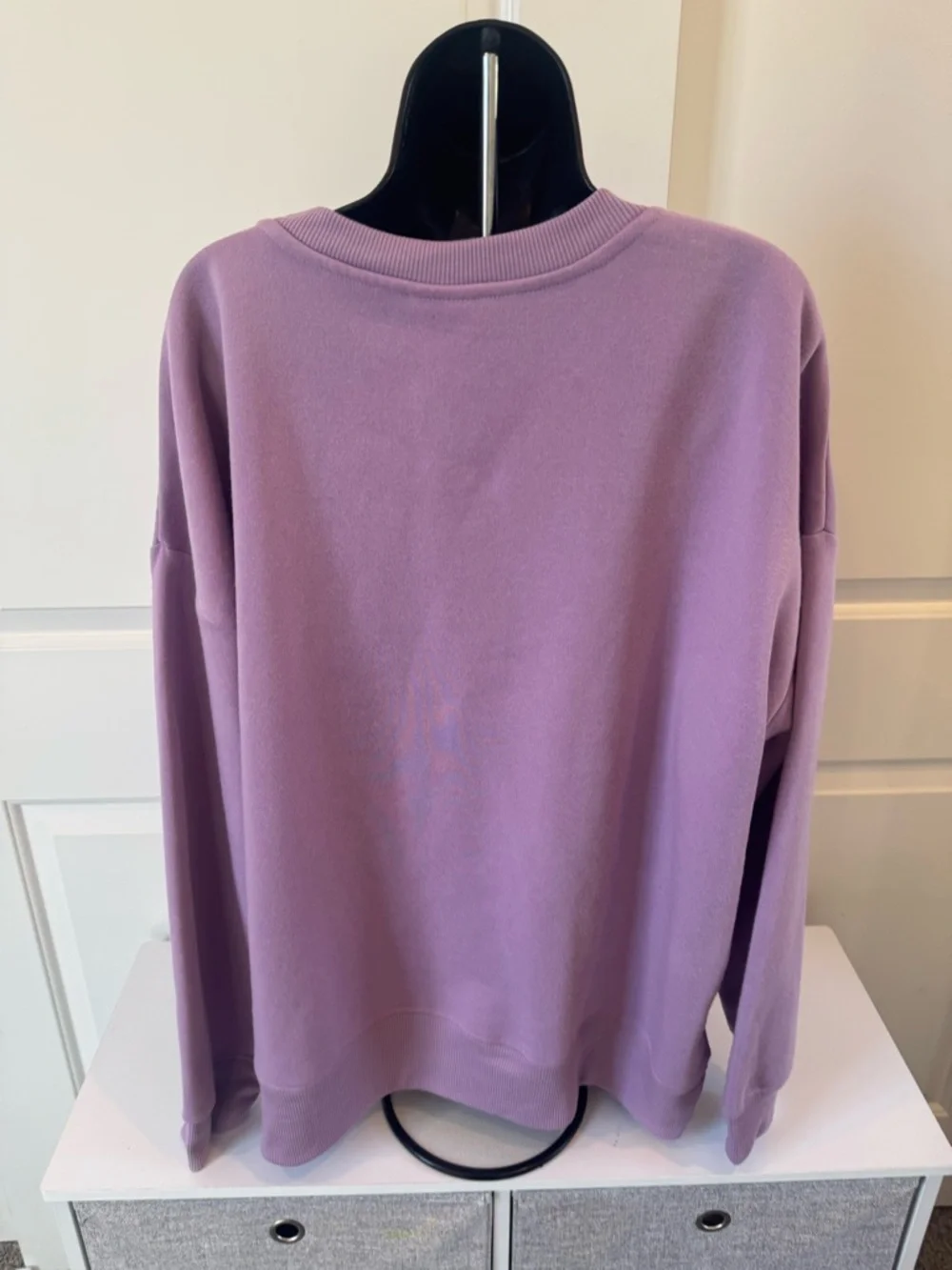 Mighty Fine Soft Lavender Crewneck Sweatshirt - Picture 2 of 4